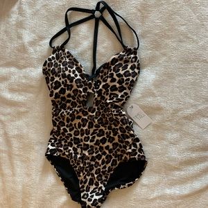 Leopard Bathing Suit NWT!